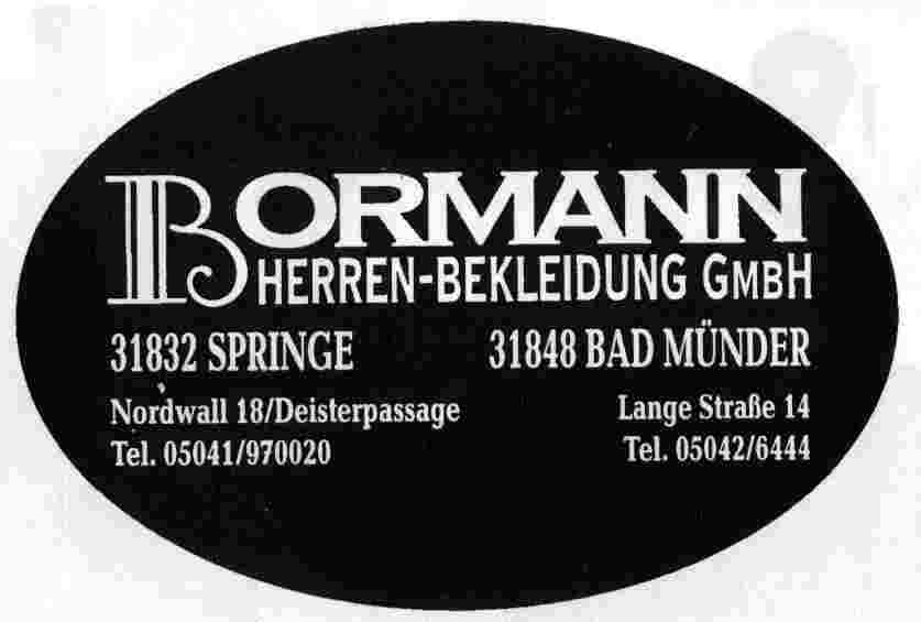 Bormann Herren-Bekleidung GmbH Tel:05041/970020